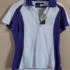 Vuarnet body care quick dry polo golf shirt Size Large